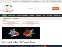 Tablet Screenshot of lapagedupoissonrouge.net